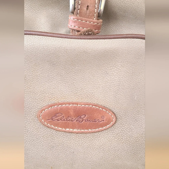 Vintage Eddie Bauer Leather Backpack - Picture 4 of 13